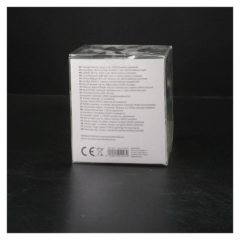 Julekugle med lys fra Tiger (str. Ø 9,5 cm)