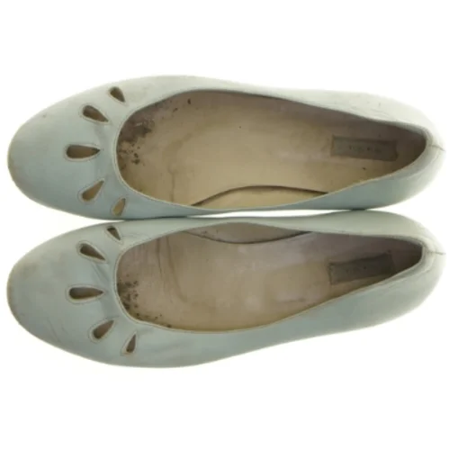  Lyseblå læder ballerinasko fra Noa Noa (str. 42)