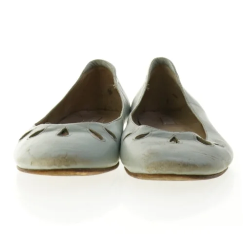  Lyseblå læder ballerinasko fra Noa Noa (str. 42)