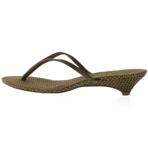 Brune sandeletter med hæl (str. 41 )