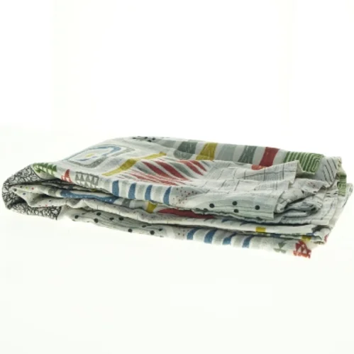 Grafisk mønstret sengetæppe/stof fra 1950’erne (str. 168 x 247 cm)