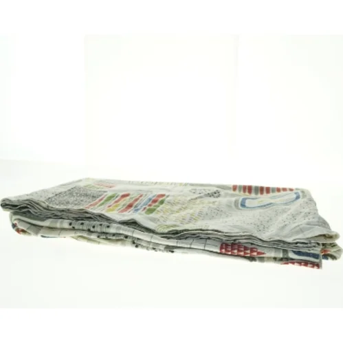 Grafisk mønstret sengetæppe/stof fra 1950’erne (str. 168 x 247 cm)