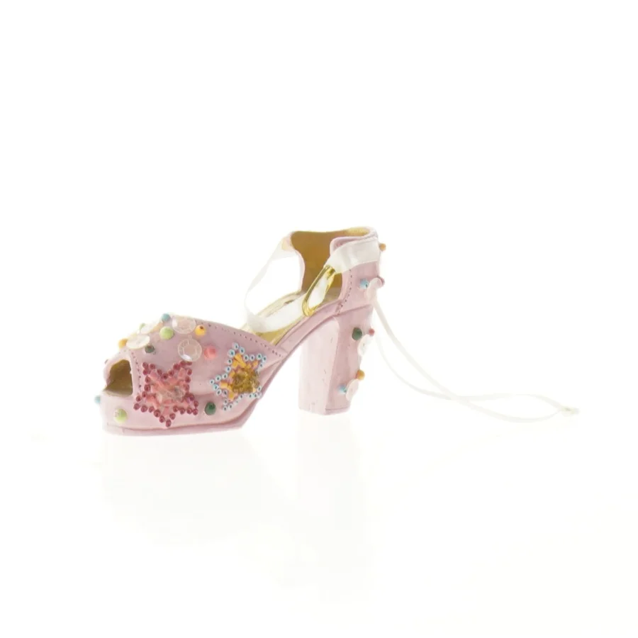 Dekoreret damesko fra Just The Right Shoe By Raine (str. 9 x 3 x 5,5 cm)