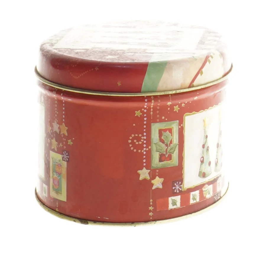 Julemotiv metalæske (str. 13x7 cm)