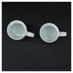 Porcelænskrus fra franake Mini Labo (str. 2 styk. ø. 8 cm. Højde. 8 cm)