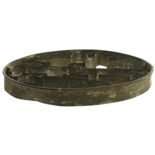 Antik Metal småkage udstikker (str. Ø 15 cm)