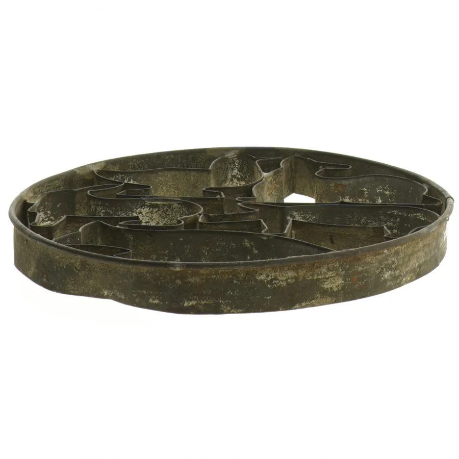 Antik Metal småkage udstikker (str. Ø 15 cm)