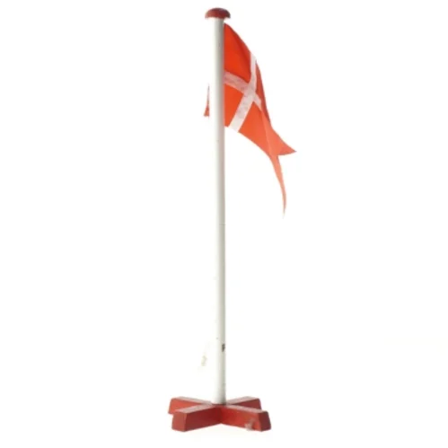 Miniatyr flagstang med Dannebrog (str. 30 cm)
