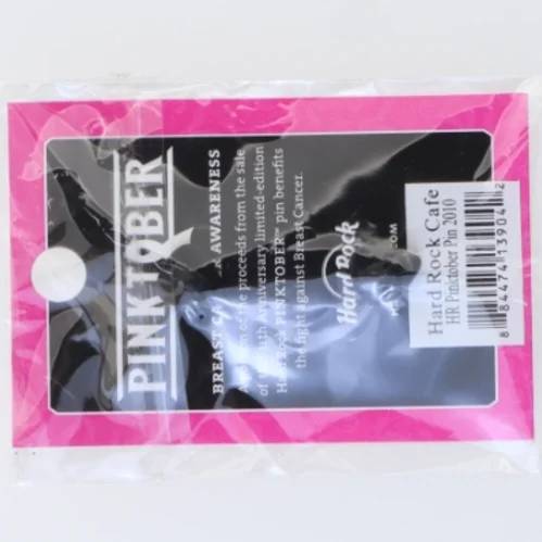 Samleobjekt med guitarformet Hard Rock Cafe pinktober pin