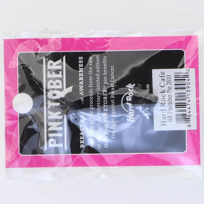 Samleobjekt med guitarformet Hard Rock Cafe pinktober pin