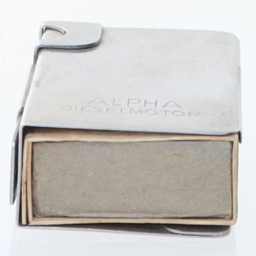 Metaltændstikæskeholder (str. 6 x 4 cm)