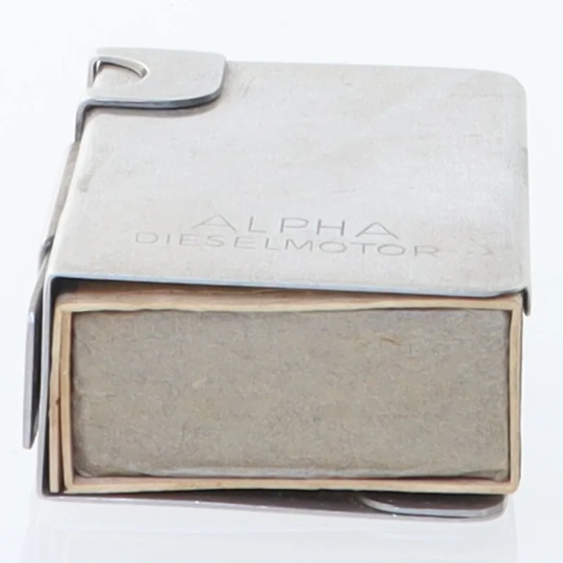 Metaltændstikæskeholder (str. 6 x 4 cm)