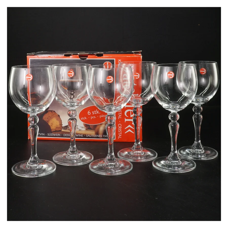 Sæt med 6 dessertvinsglas fra Atelier (str. 15 cm)
