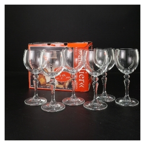 Krystal dessertglas 6 stk. fra Atelier (str. 15 cm)