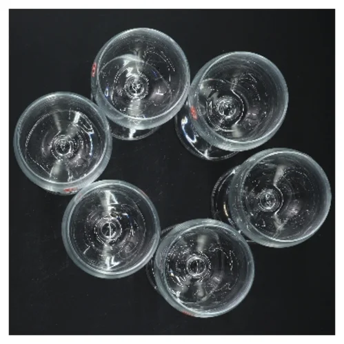 Krystal dessertglas 6 stk. fra Atelier (str. 15 cm)