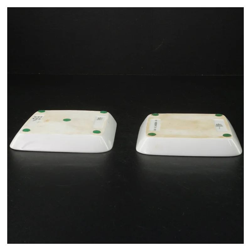 Porcelænstallerkner med vintermotiv fra B&G (str. 12,5 cm)