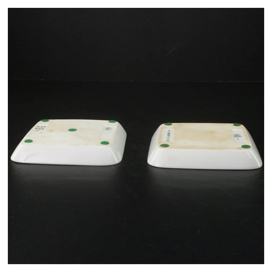 Porcelænstallerkner med vintermotiv fra B&G (str. 12,5 cm)