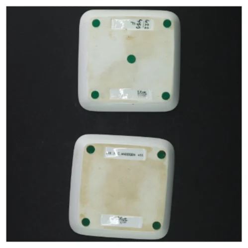 Porcelænstallerkner med vintermotiv fra B&G (str. 12,5 cm)