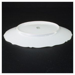 Blomstret porcelænstallerkener fra Bavaria (str. Diameter 21 en halv cm)