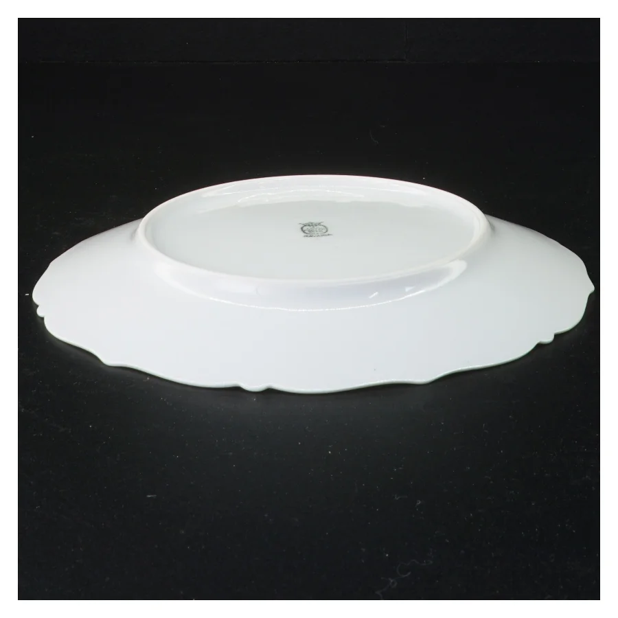 Blomstret porcelænstallerkener fra Bavaria (str. Diameter 21 en halv cm)