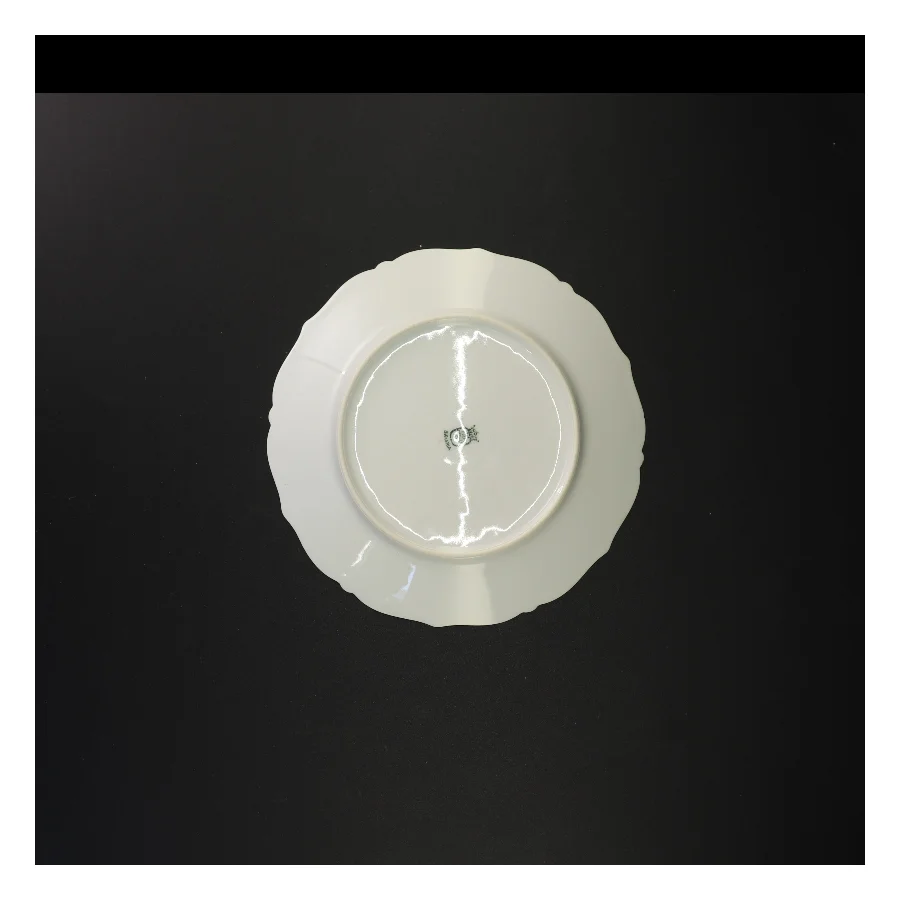 Blomstret porcelænstallerkener fra Bavaria (str. Diameter 21 en halv cm)