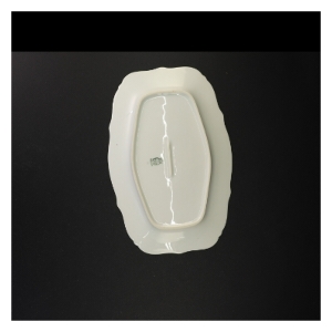 Porcelænsfad med blomstermotiv fra Bavaria (str. 28 x 19 cm)