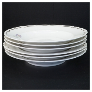 Stel af porcelæn middagstallerkener fra Bavaria (str. Diameter 25 cm)