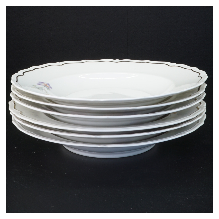 Stel af porcelæn middagstallerkener fra Bavaria (str. Diameter 25 cm)