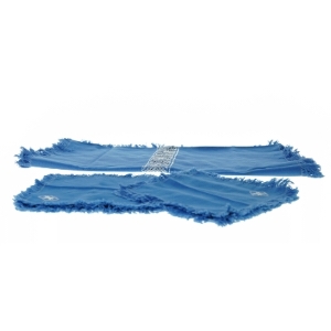 Broderet lyseblå dug med matchende servietter (str. Dug 126 x 66 cm serviet 22 x 22 cm)