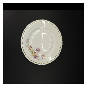 Porcelæns middags tallerkener med blomstermotiv fra Bavaria (str. Diameter 25 og en halv cm)