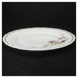 Porcelæns middags tallerkener med blomstermotiv fra Bavaria (str. Diameter 25 og en halv cm)