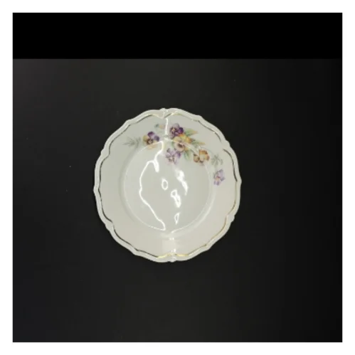Vintage porcelænstallerkener med blomstermotiv fra Bavaria (str. Diameter 21 cm)