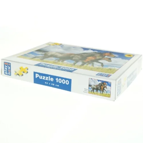 Puslespil med heste, 1000 brikker fra Play Now (str. 33 x 24 cm)