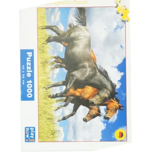Puslespil med heste, 1000 brikker fra Play Now (str. 33 x 24 cm)