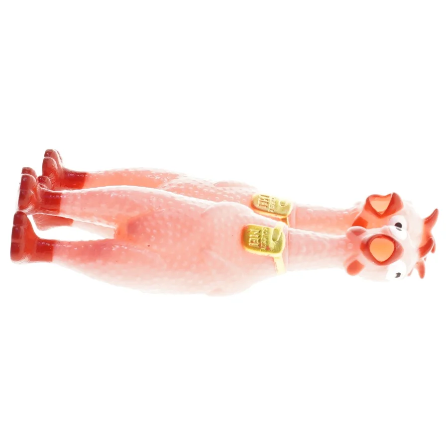 Gummi kylling legetøj (str. 17 cm)