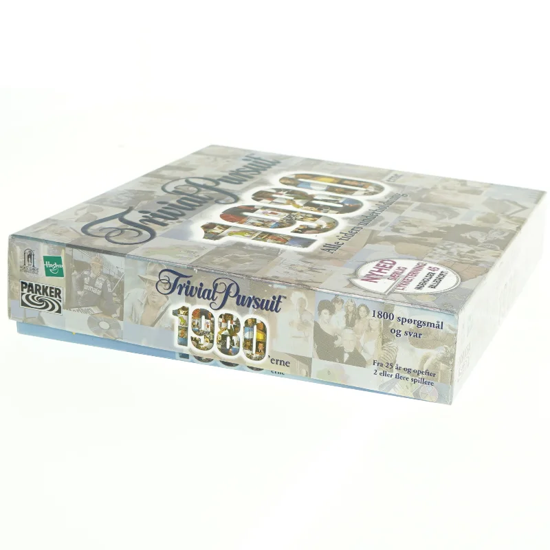 Trivia Pursuit 1980'erne brætspil fra Hasbro (str. 27 x 27 cm)