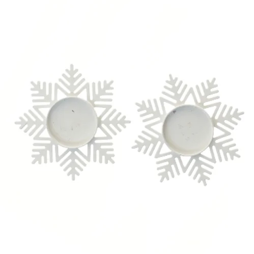 Snefuglefyrfadslysestager (str. 17,5 cm)