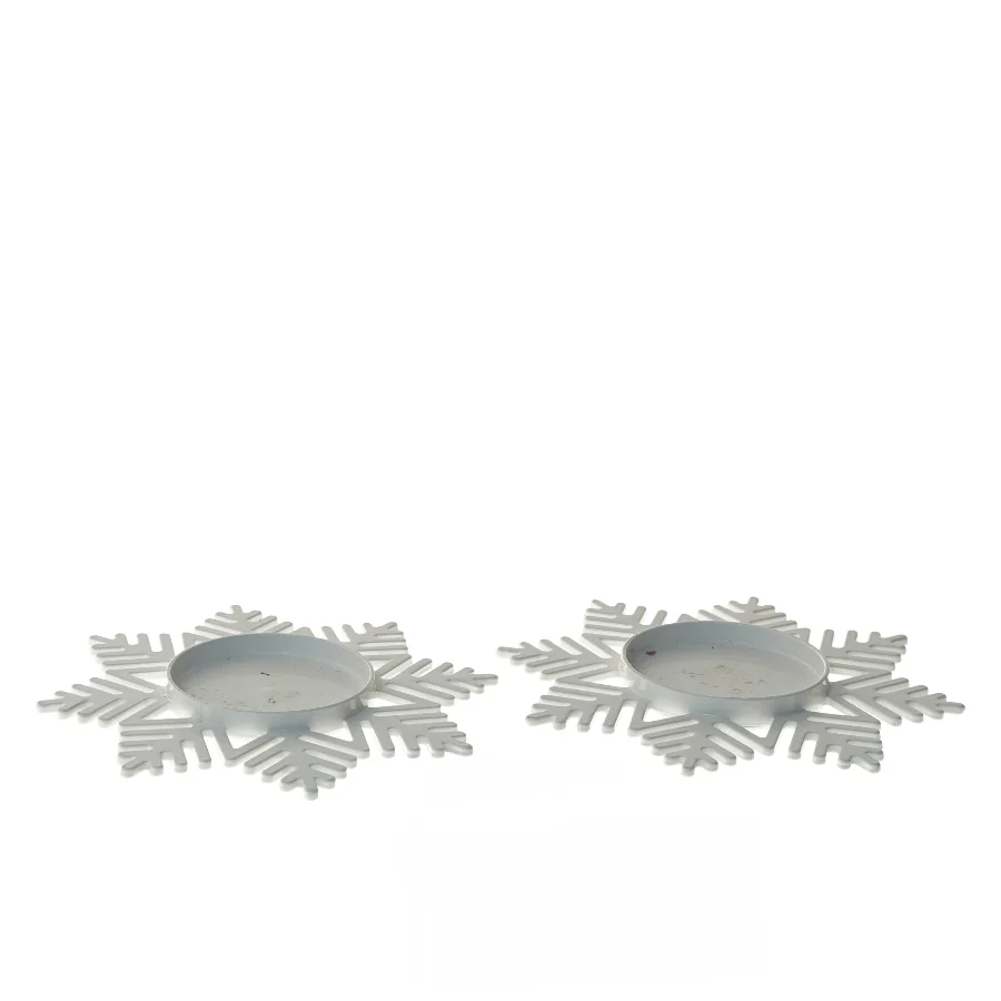 Snefuglefyrfadslysestager (str. 17,5 cm)