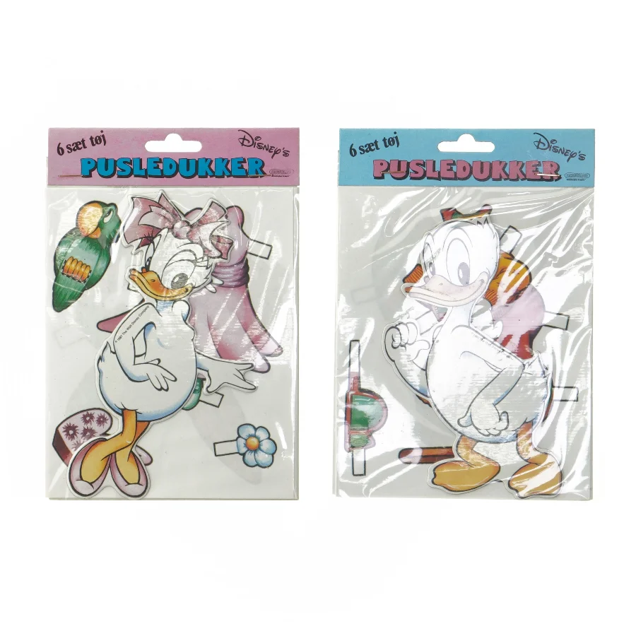 Disney pusledukker med tøj fra Disney (str. 18,5x12,5 cm)