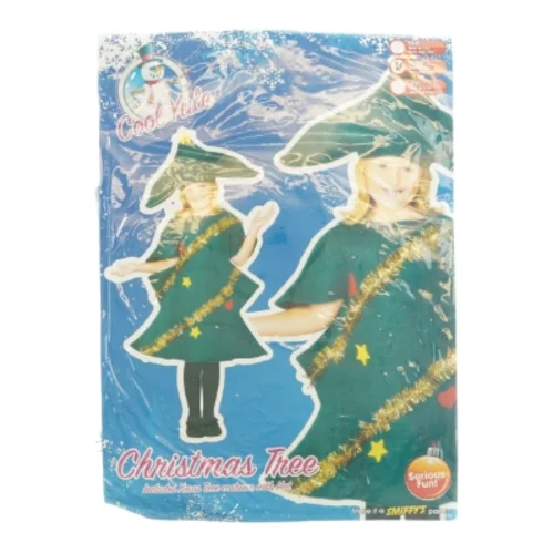 Juletræs kostume med hat (str. 6-8 år)
