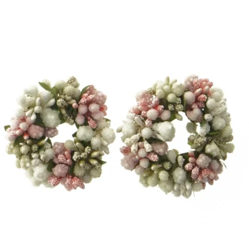 Kunstige blomster lys kranse (str. Ø 6 cm)