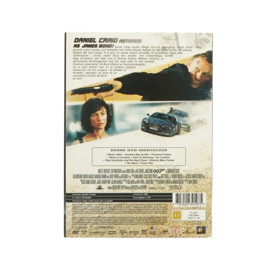 James Bond, Quantum of solace Agent 007 (dvd)
