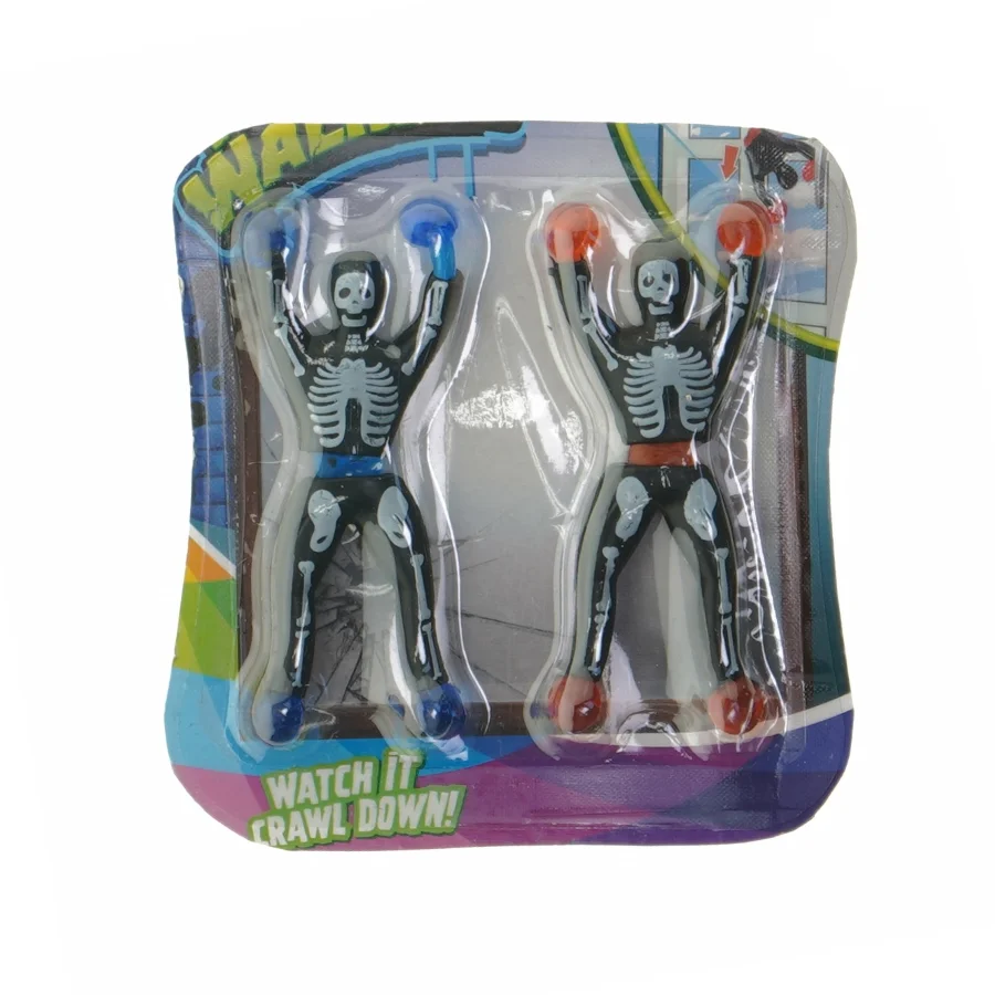 Vægkravlende skeletfigurer (str. 12x13 cm)