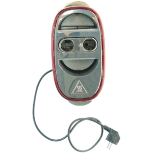 Rød pløse og brødrister fra Melissa (str. 24 x 20 x 13 cm)