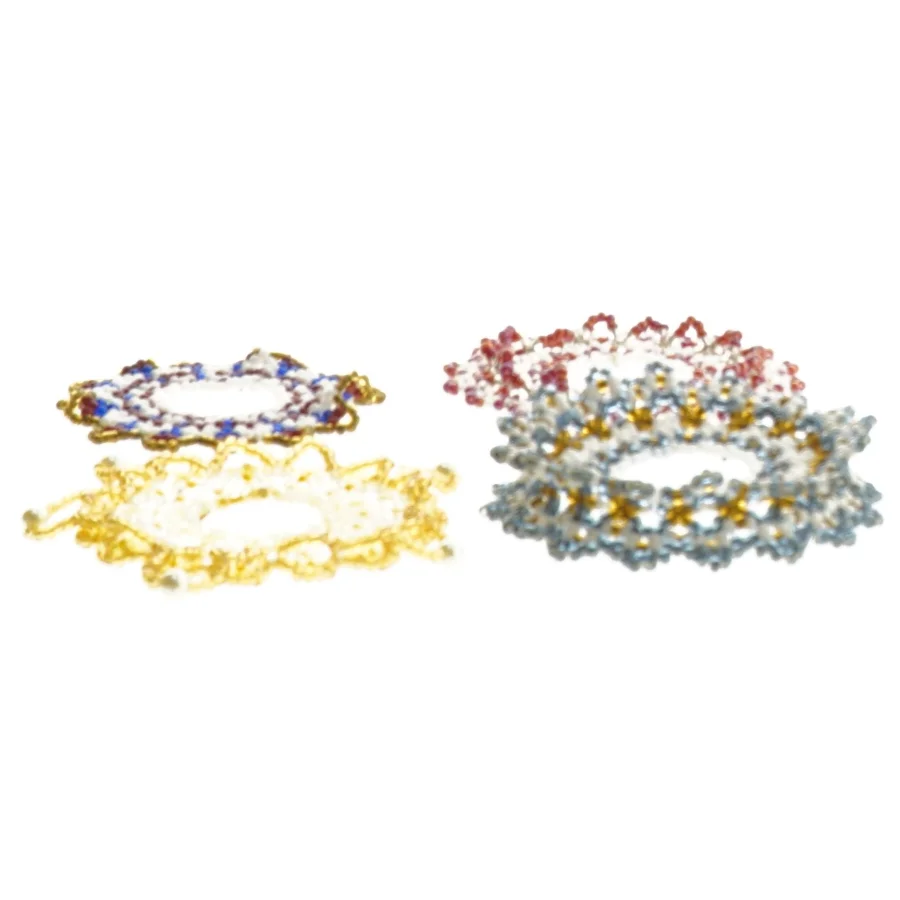  (str. Ø 7 cm) lyskranse i perler