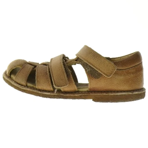 Brune lædersandaler til børn (str. 21 cm)