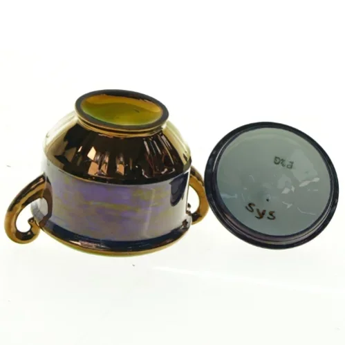 Lille glaseret kande fra Sys (str. 10 cm)