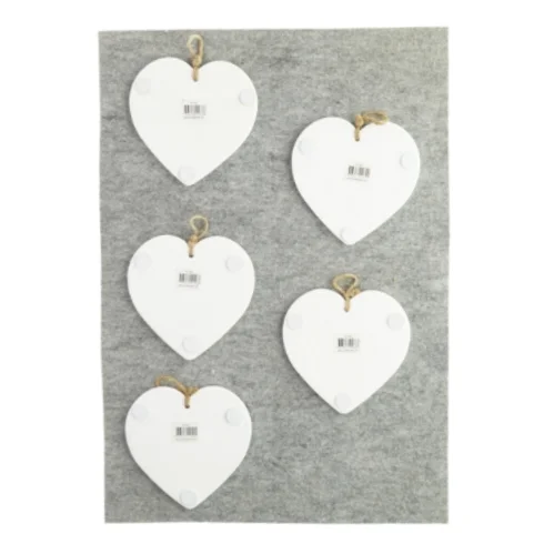 Citat hjerter (5 stk) (str. 16 x 15 cm)