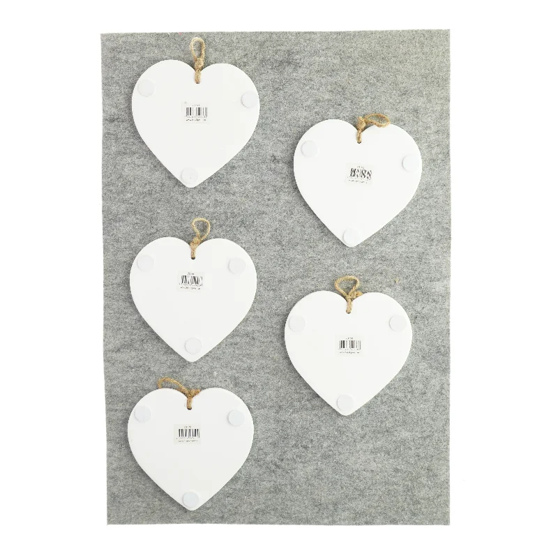 Citat hjerter (5 stk) (str. 16 x 15 cm)