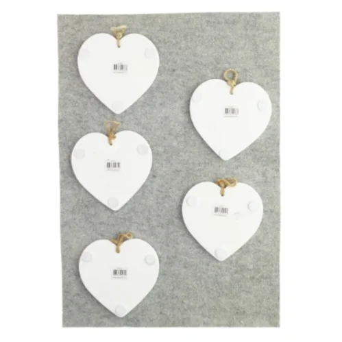 Citat hjerter (5 stk) (str. 16 x 15 cm)